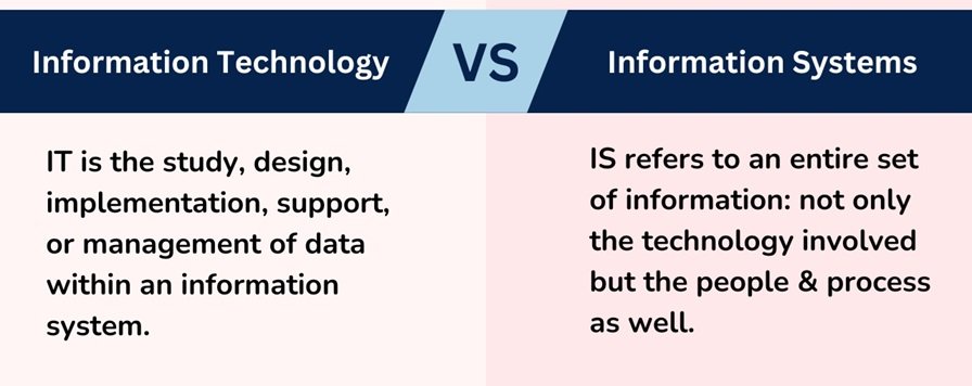 Information Technology vs. Information Systems