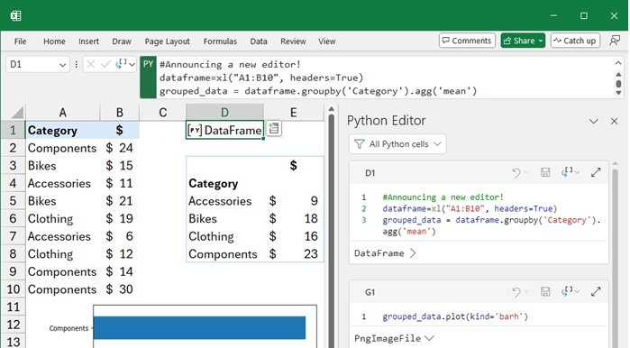 Unlocking Advanced Data Analysis: Python Editor Now Available in Excel